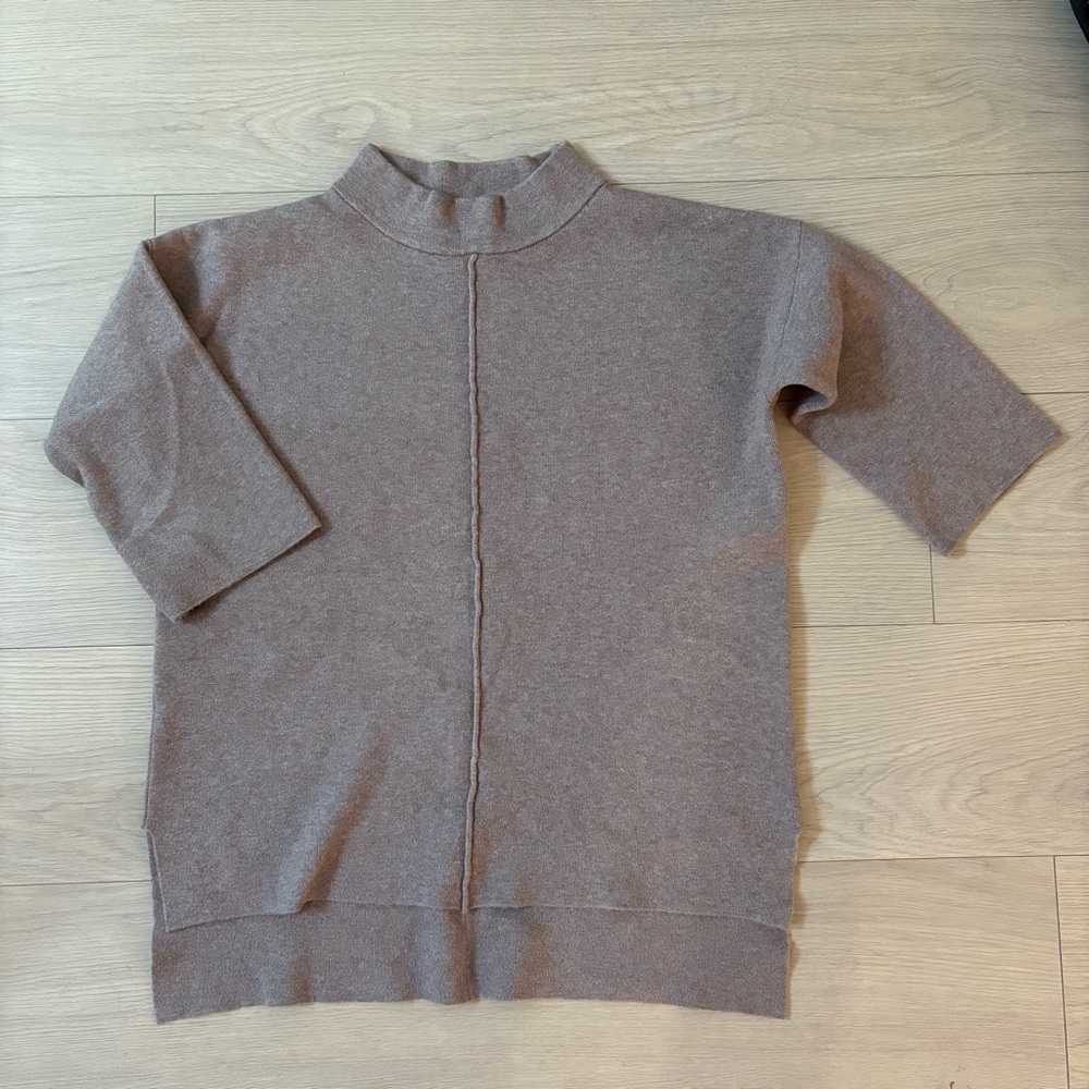 Rachel Zoe Tan High Neck Sweater